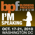 Speaking at Business Process Forum in October