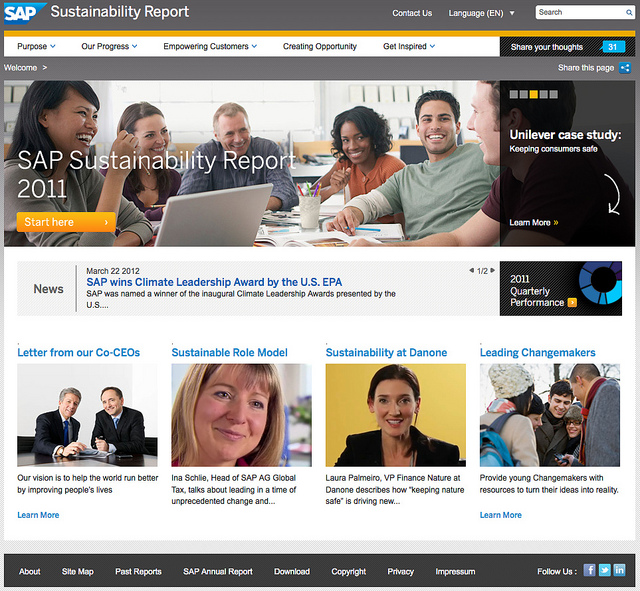 SAP 2011 Sustainability Report SAP 2011 Sustainability Report