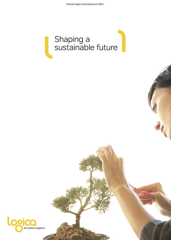 Logica's Annual Report cover