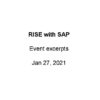 The Analyst Cam: RISE with SAP